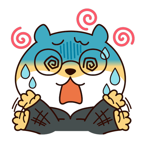 パニックするカワウソ