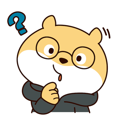 疑問を持つカワウソ